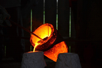 casting of the Bojná Bell replica